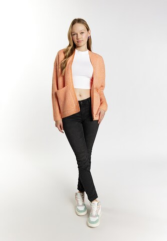 MYMO Knit cardigan 'Blonda' in Orange