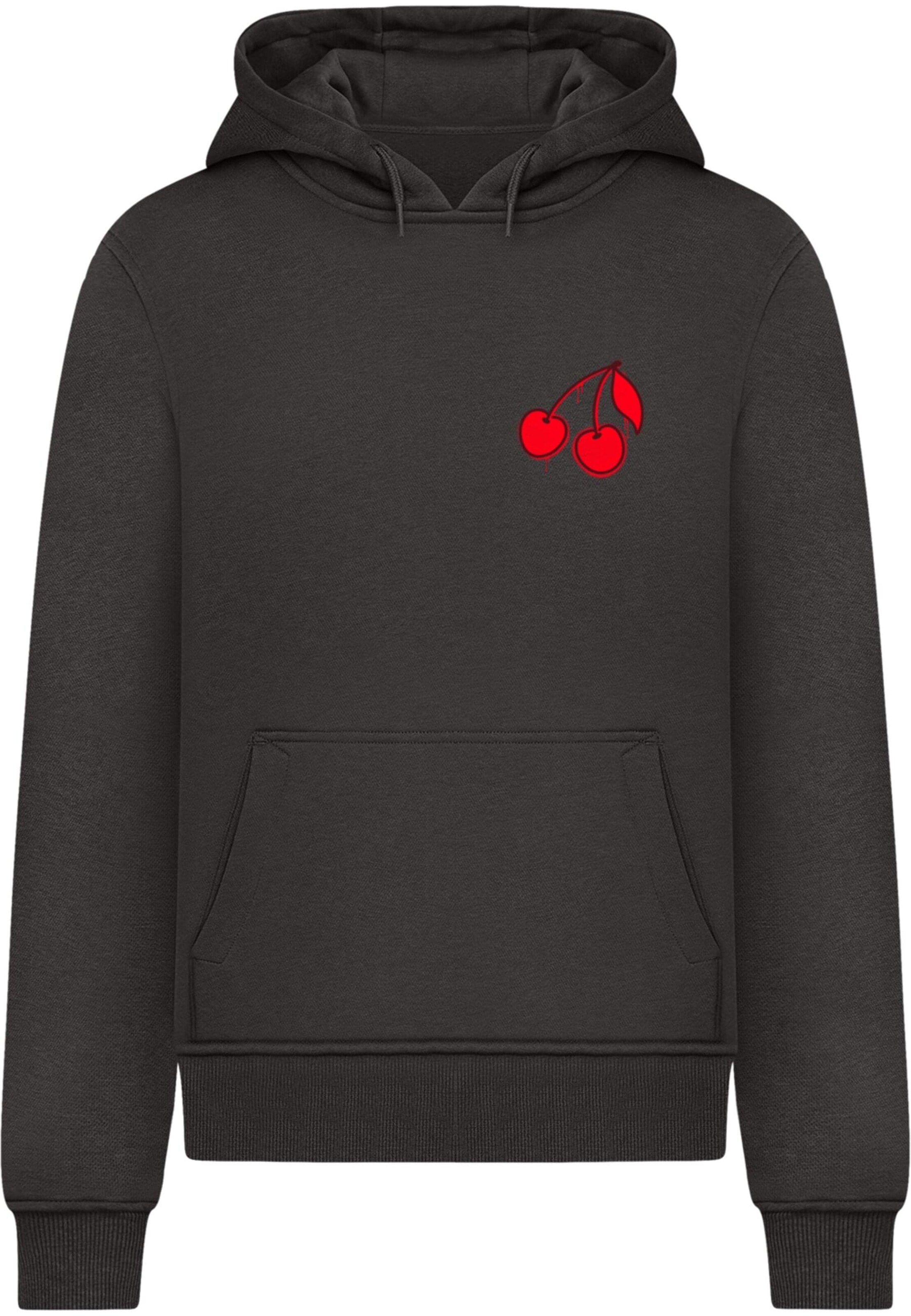 Mister Tee Mikina 'Bold Cherries' – černá: přední strana