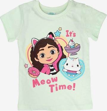 Gabby`s Dollhouse Shirt 'Gabby & Cakey' in Groen: voorkant