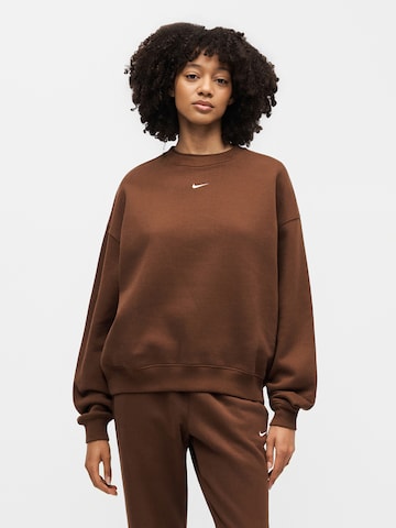 Nike Sportswear Μπλούζα φούτερ 'Studio' σε καφέ: μπροστά