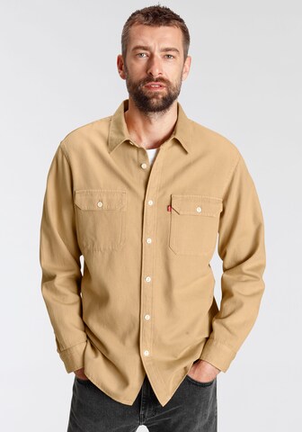 LEVI'S ® Comfort Fit Skjorta 'Jackson Worker' i beige: framsida