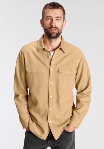 LEVI'S ® - Comfort Fit Camisa 'Jackson Worker' em bege: frente