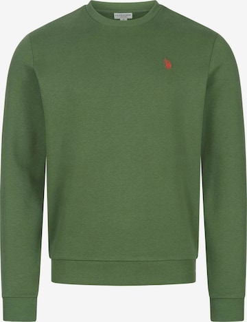 U.S. POLO ASSN. Sweatshirt in Grün: Vorderseite