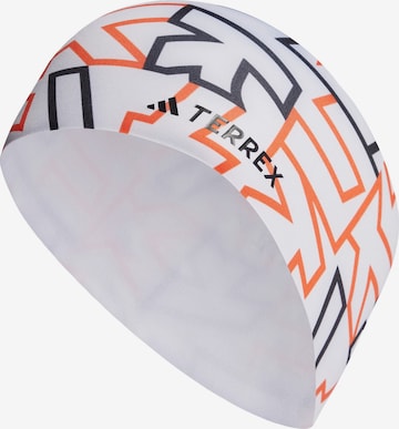 ADIDAS TERREX Athletic Headband in White: front