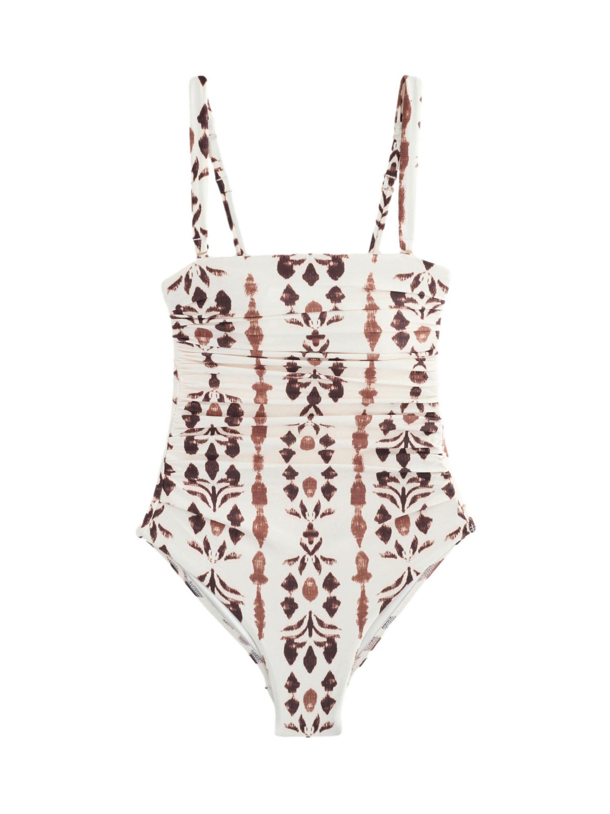 Next Shapingbadeanzug in Beige: Vorderseite