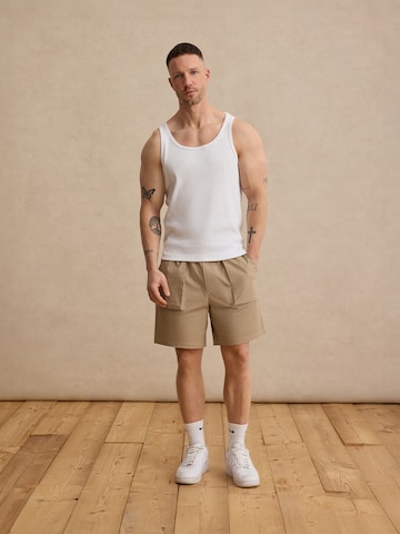 DAN FOX APPAREL Regular Shorts 'Yunus' in Braun