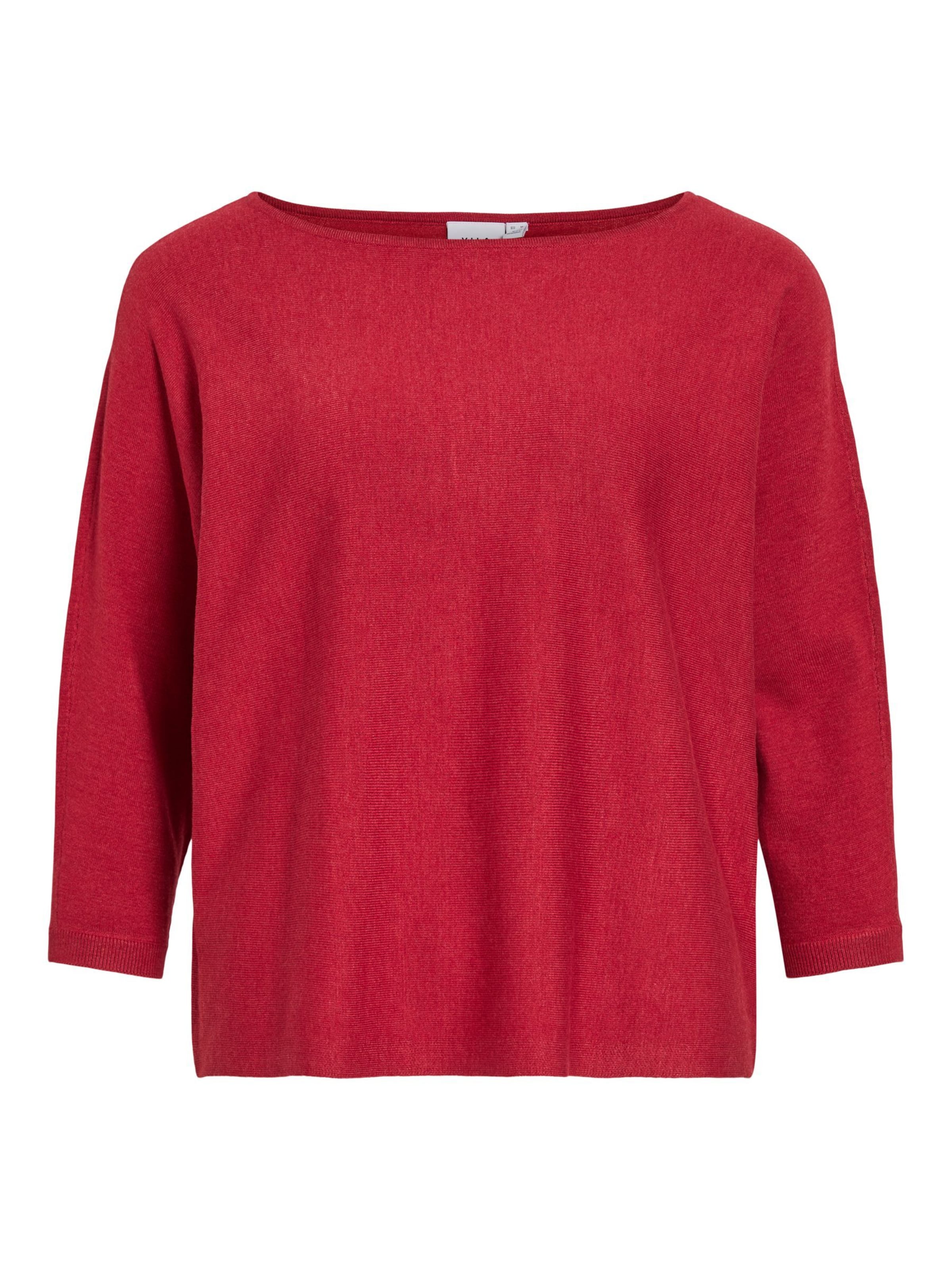 VILA Sweater 'VIMalu' in Red: front