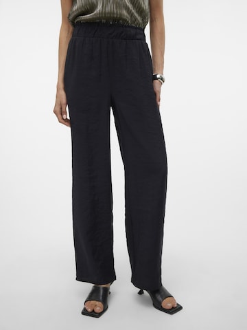 Loosefit Pantalon VERO MODA en noir : devant