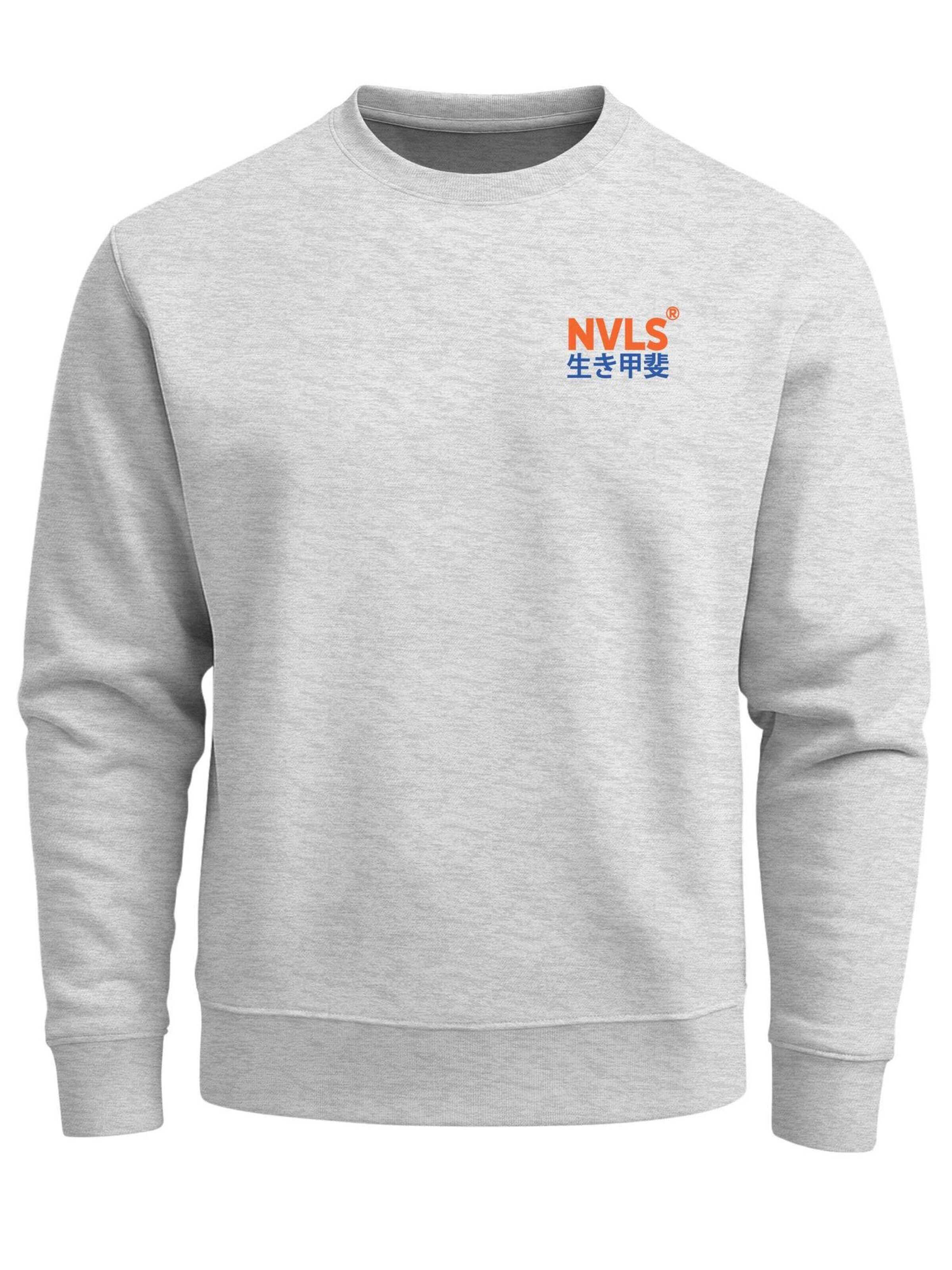 Neverless Sweatshirt 'Okinawa' in Grey: front