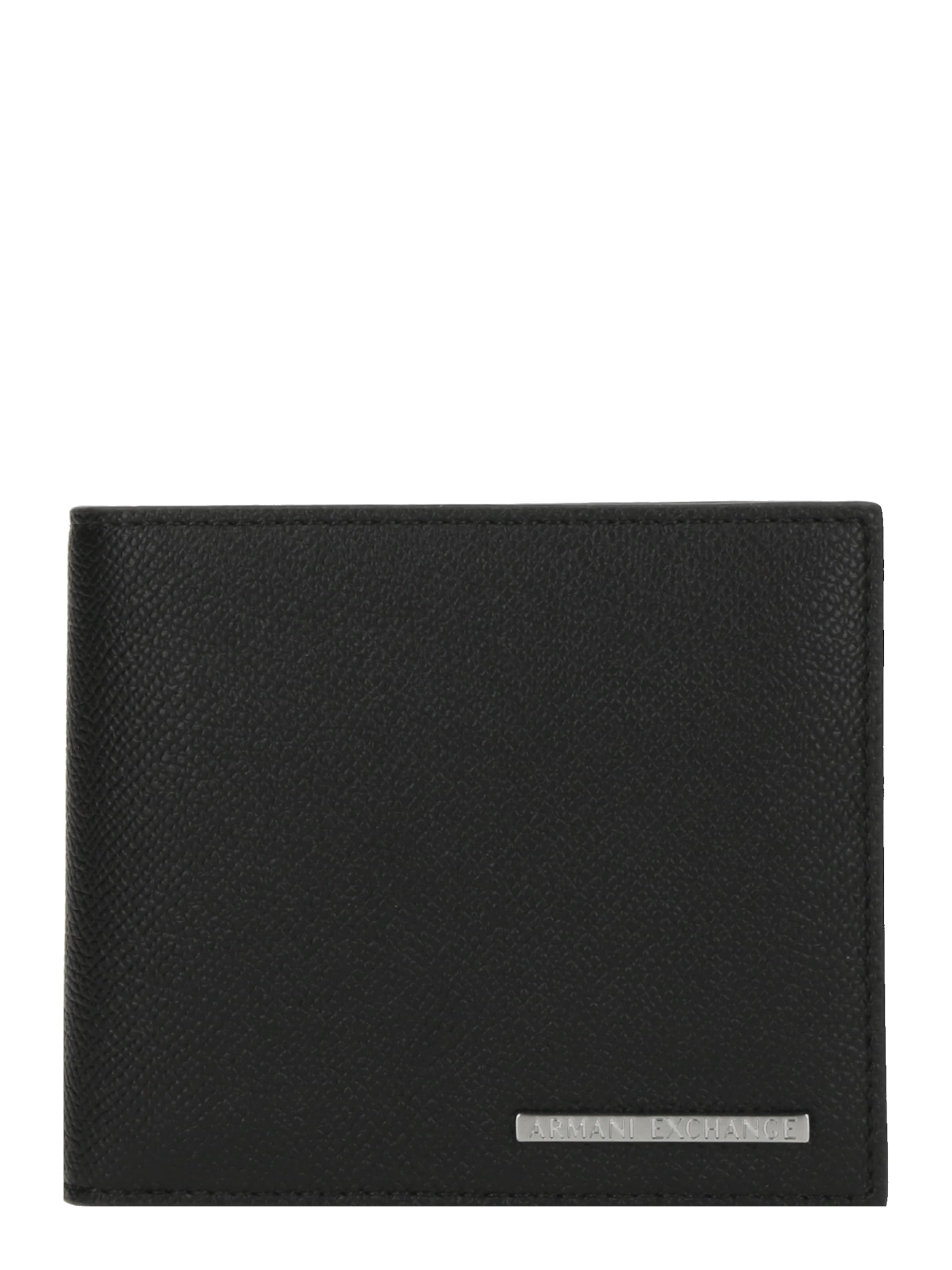 ARMANI EXCHANGE Rahakott 'BARCELONA', värv must: eest vaates