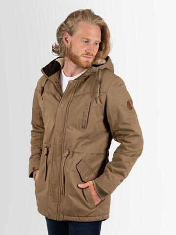 Alessandro Salvarini Winter parka in Beige: front