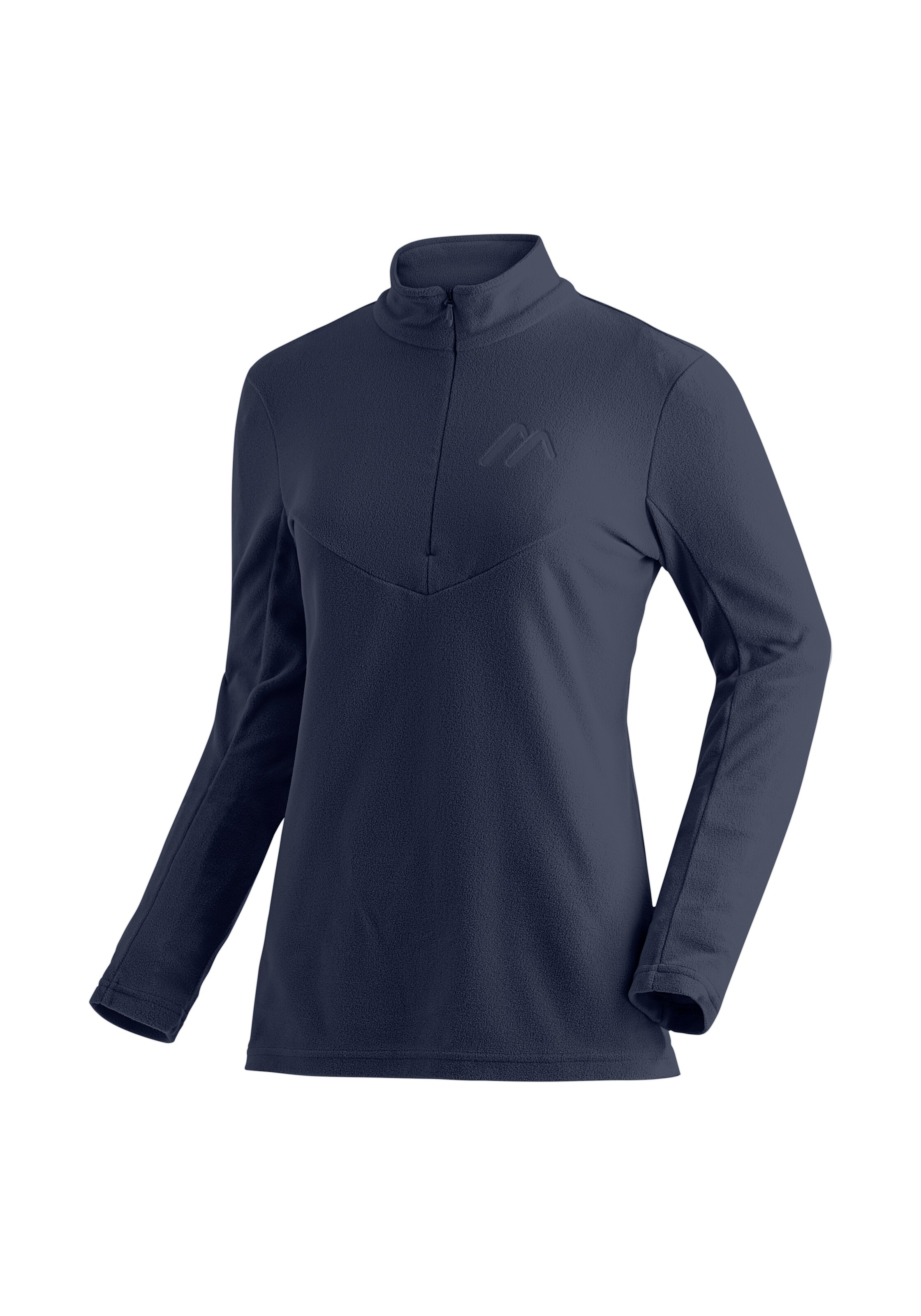Maier Sports Athletic Fleece Jacket in Blue: front
