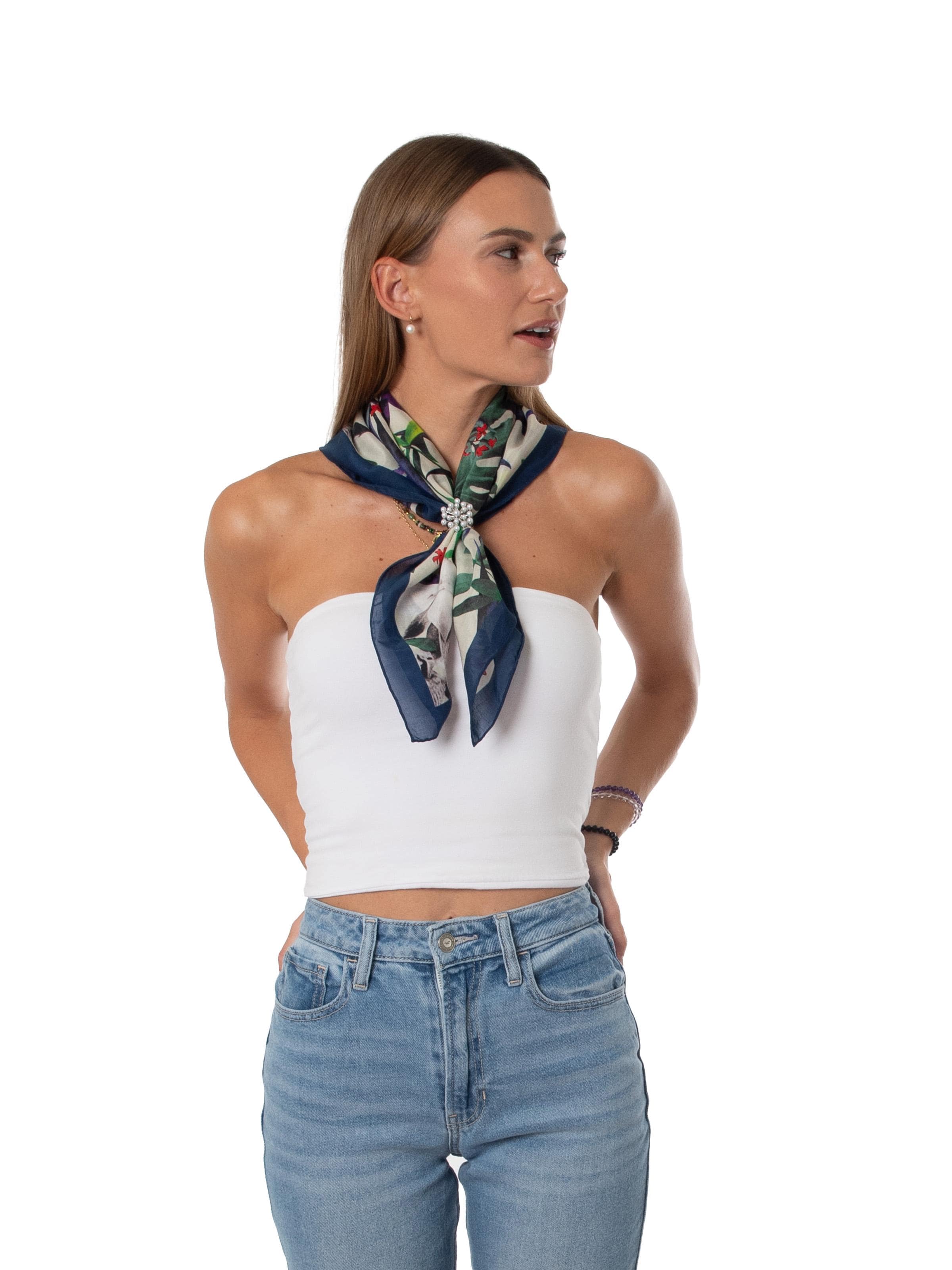 MayTree Sjaal 'Seidentuch mit Baumwolle' in Lila