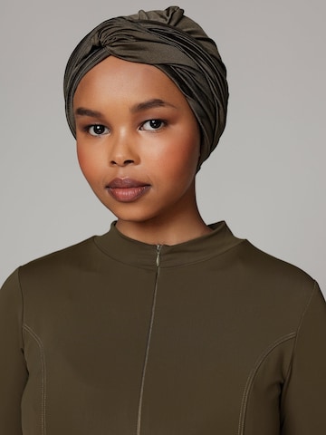 SIYA Swimwear Sporthoofdband 'Headcover - Anti - Slip - Swim-turban' in Groen: voorkant