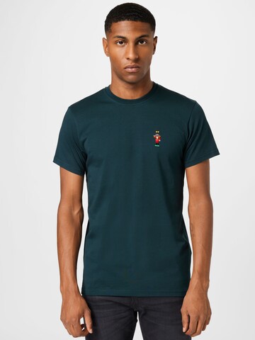 Iriedaily T-Shirt 'Nutcrax' in Grün: Vorderseite