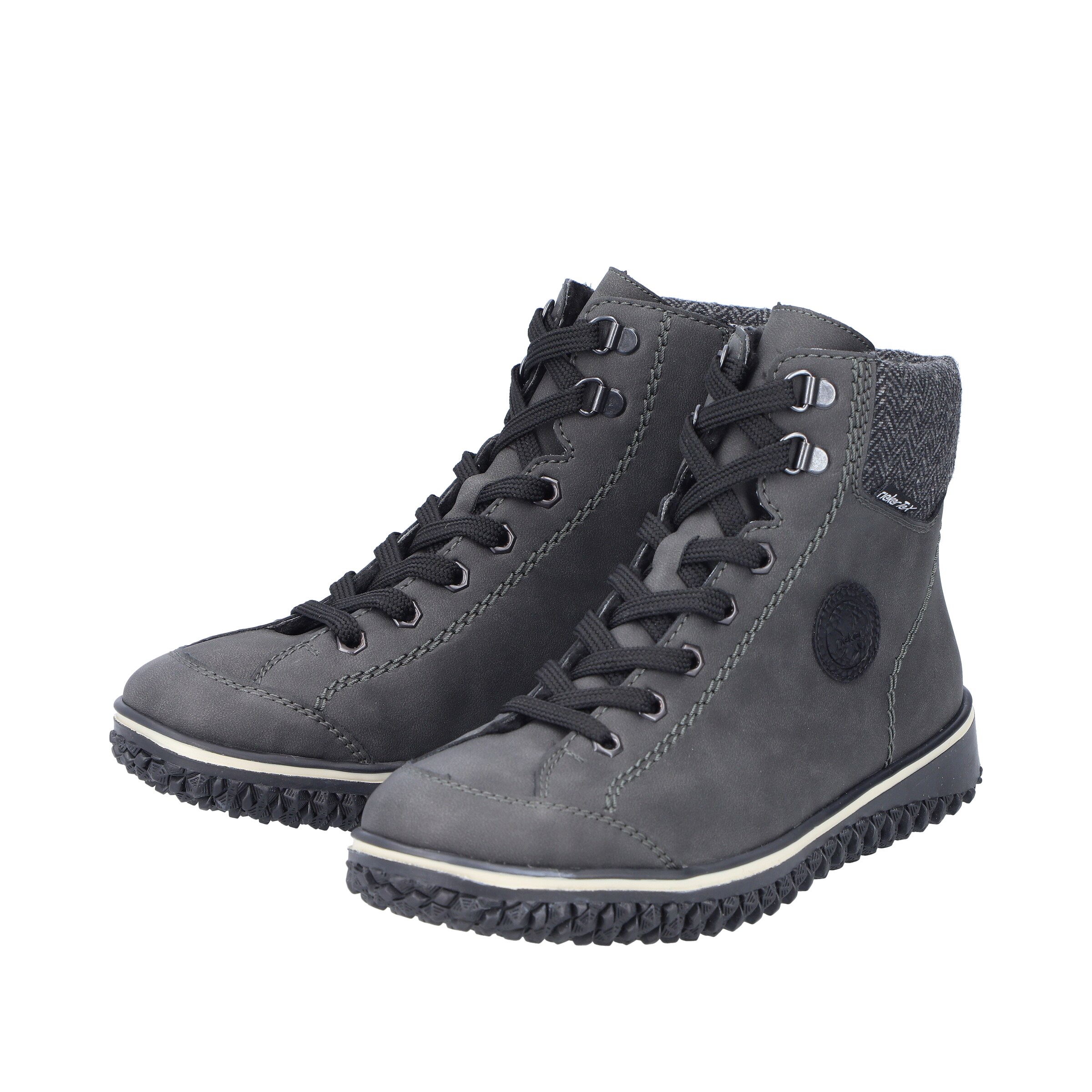 Bottines à lacets Rieker en gris