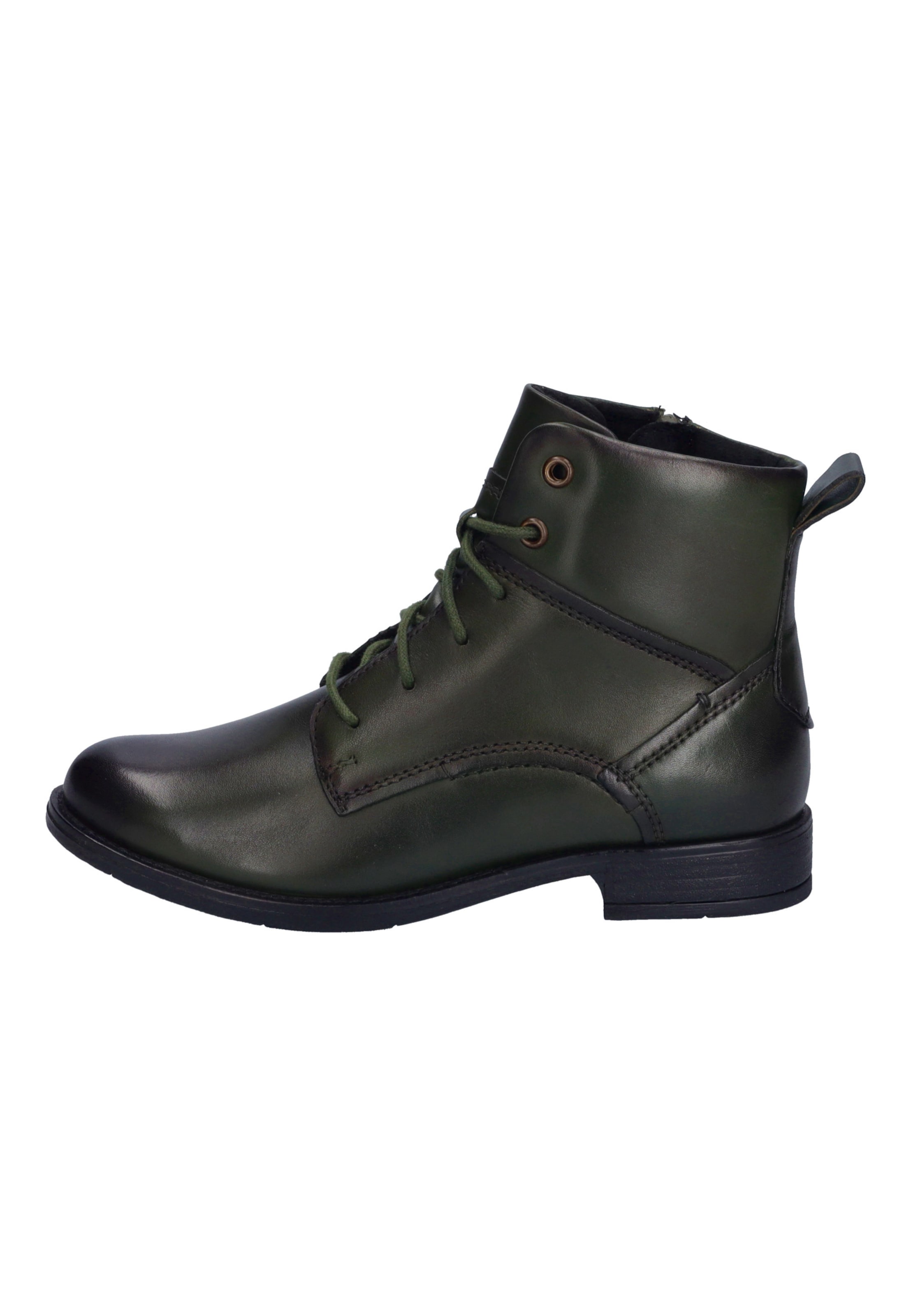 JOSEF SEIBEL Schnürstiefelette 'SIMONA 05' in Grün: Vorderseite