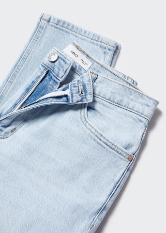 MANGO Regular Jeans 'Newmom' in Blauw