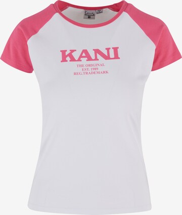 T-shirt Karl Kani en blanc : devant