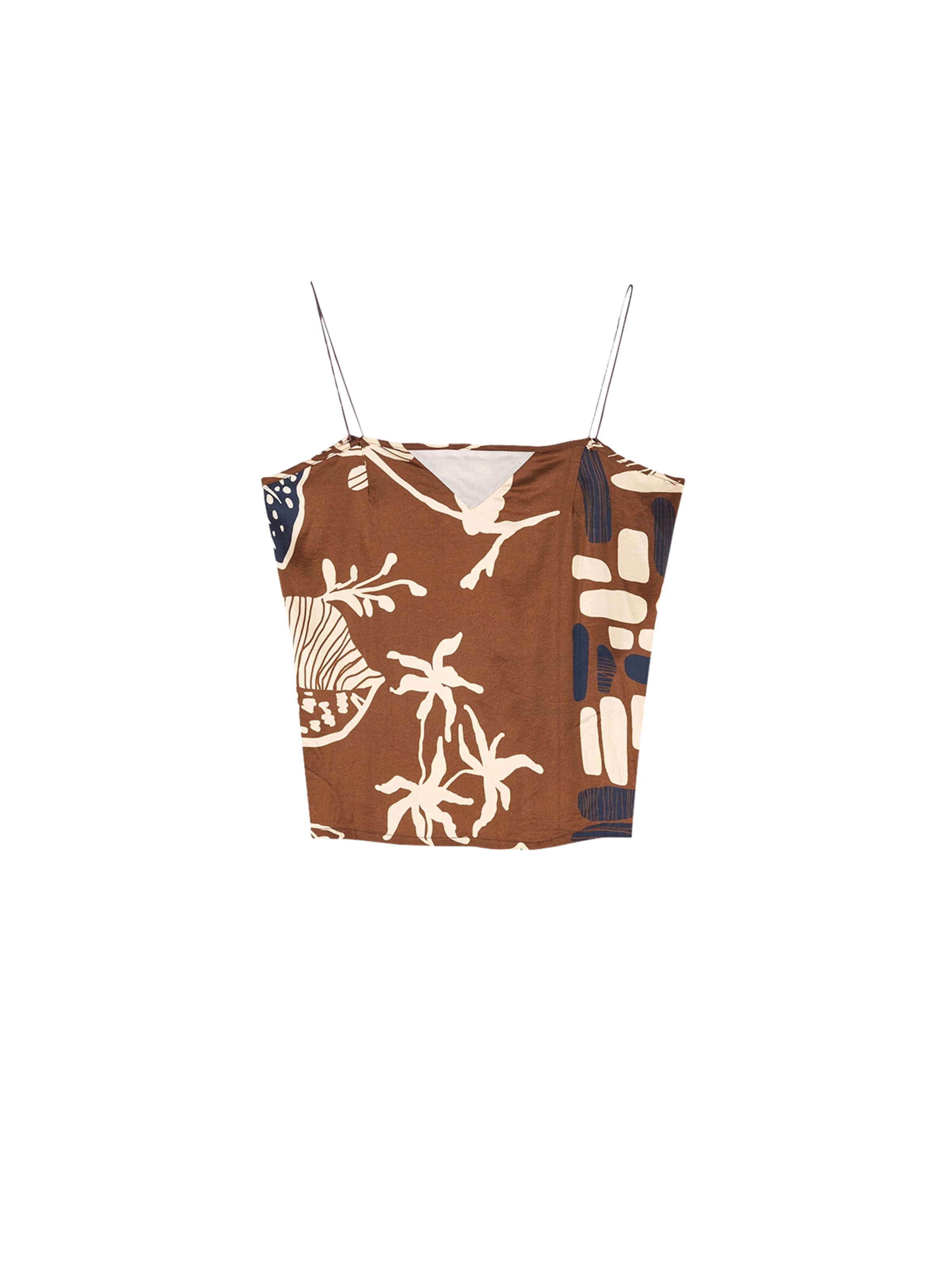 Camomilla Italia Top in Bruin: voorkant