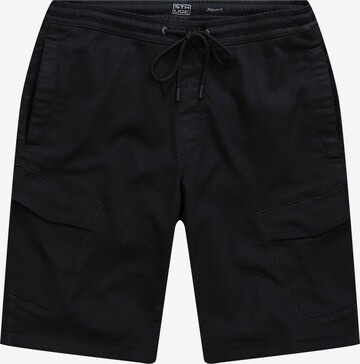 STHUGE Regular Cargo Pants in Black: front