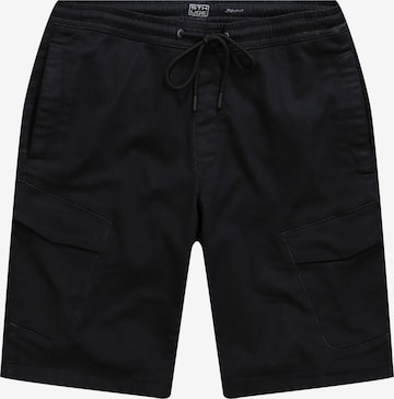 STHUGE Regular Cargo Pants in Black: front