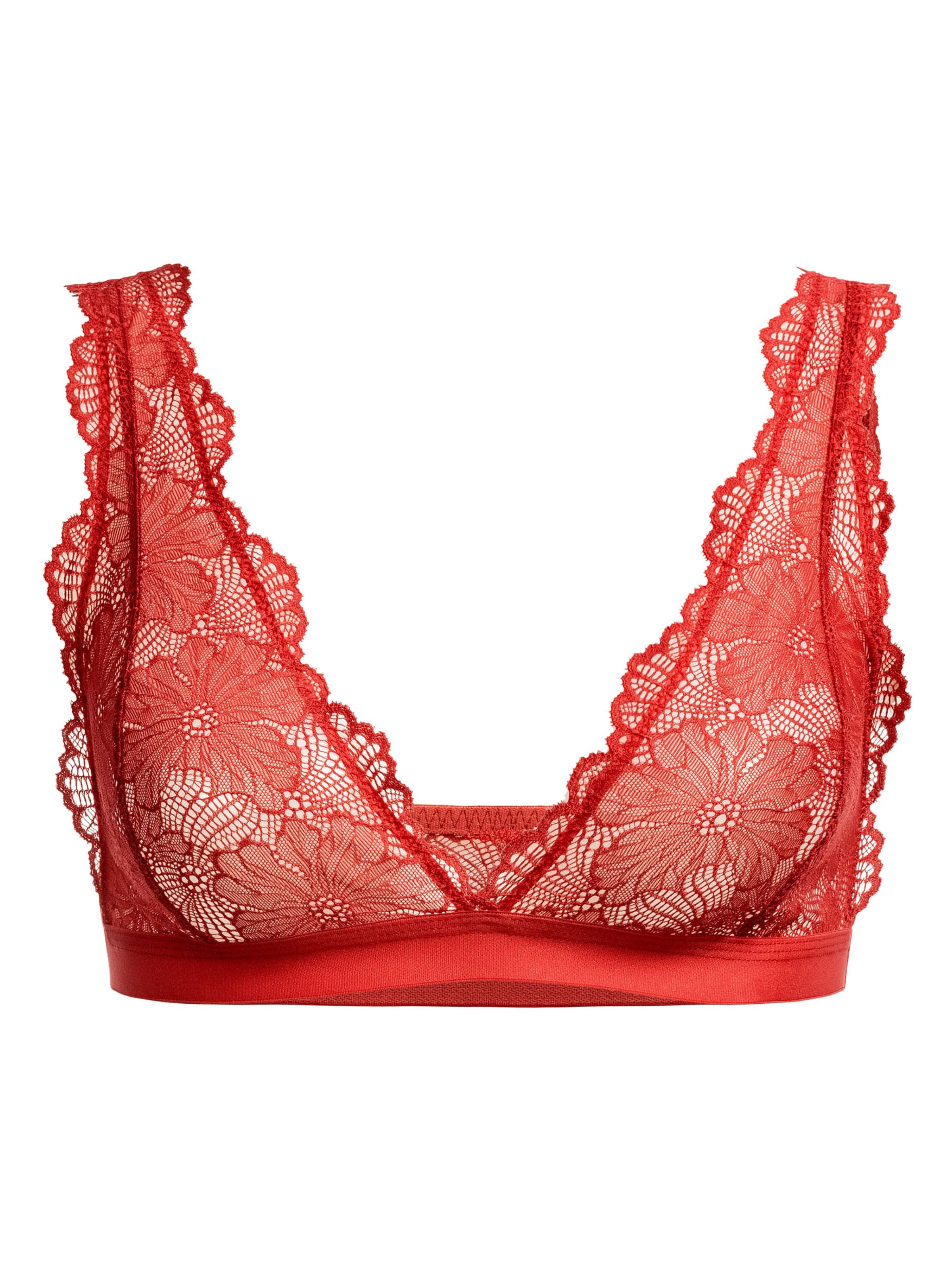 Bustier Soutien-gorge Erlich Textil en rouge : devant