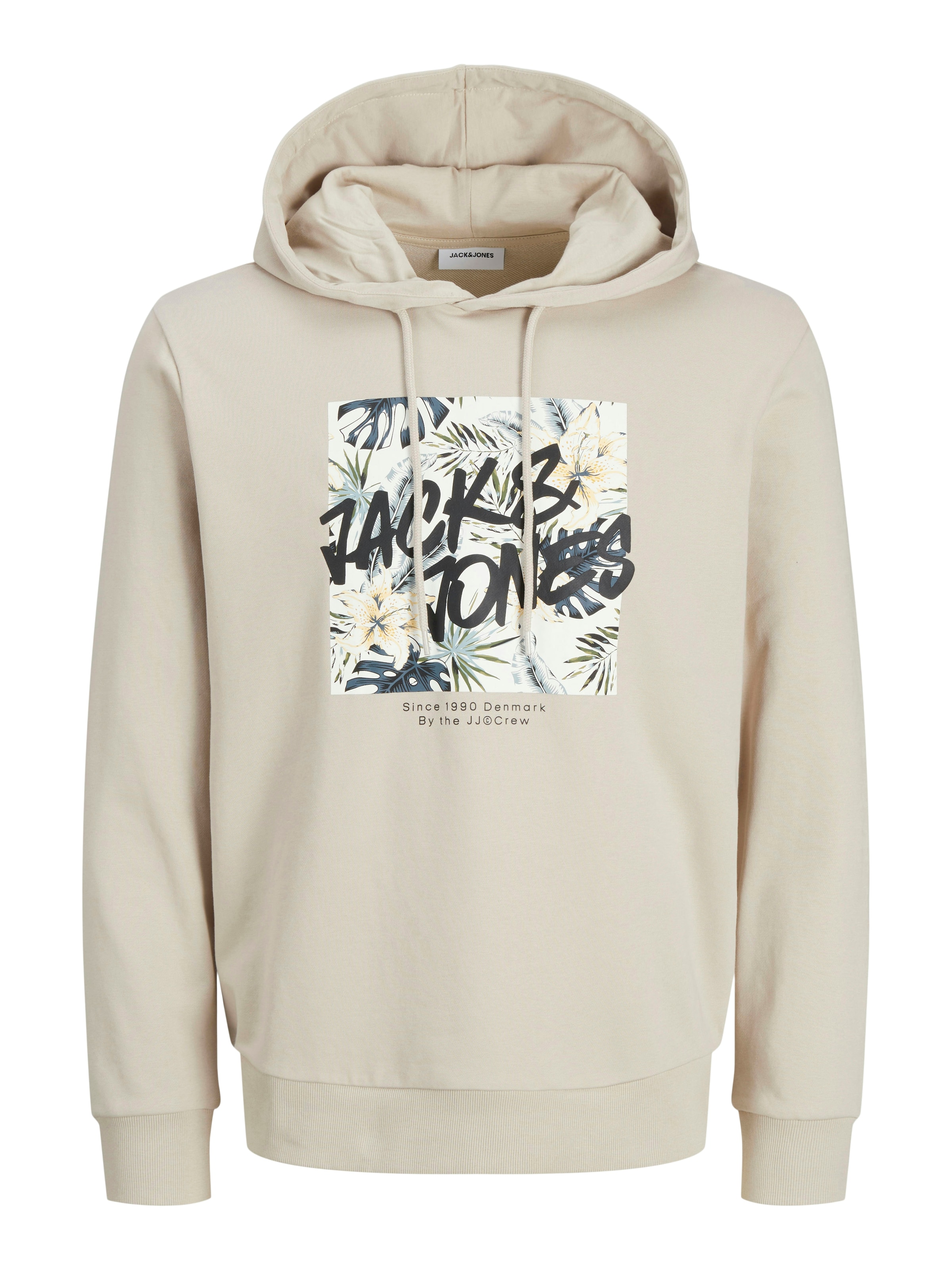JACK & JONES Sweatshirt 'JJHawaii' i beige: forside