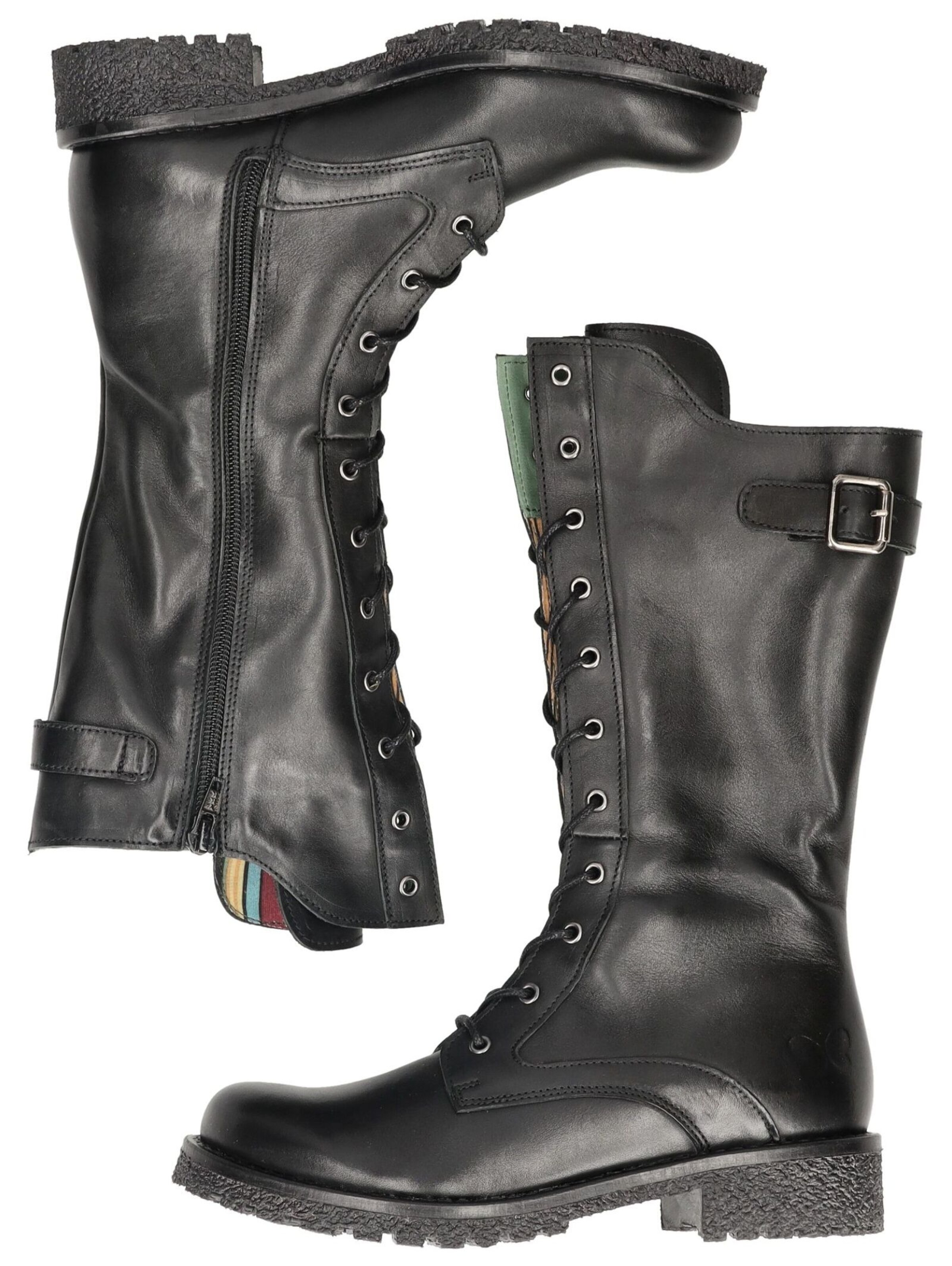 FELMINI Schnürstiefel 'CASTER E331' in Schwarz
