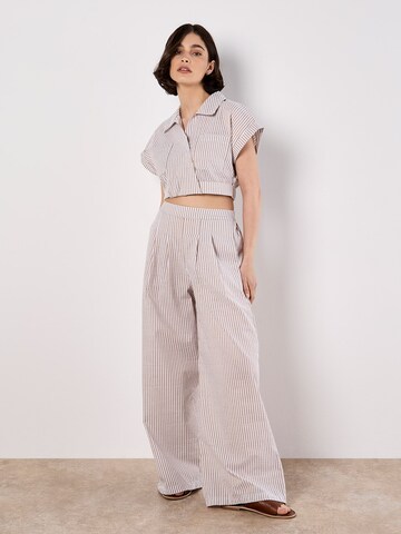 Wide Leg Pantalon ' ' Apricot en beige : devant