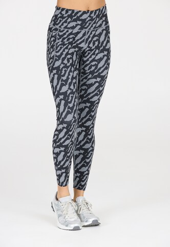 ENDURANCE Skinny Sports trousers in Grey: front