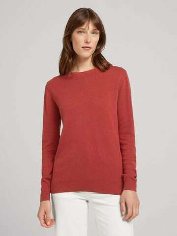 TOM TAILOR Pullover in Rot: front