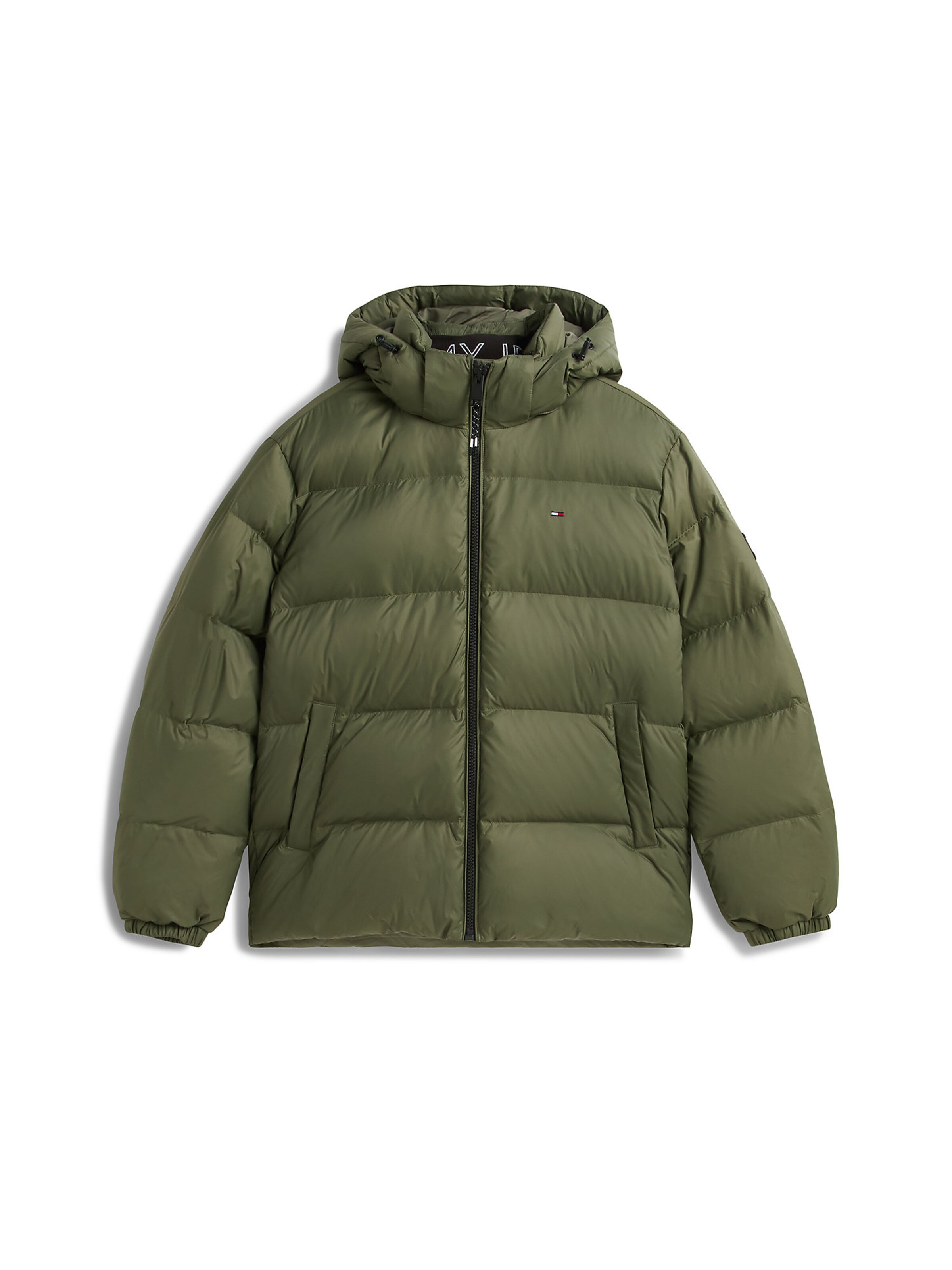 Tommy Jeans Winter Jacket 'Essential' in Green: front
