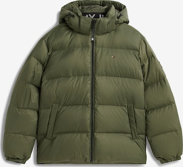 Tommy Jeans Winter Jacket 'Essential' in Green: front