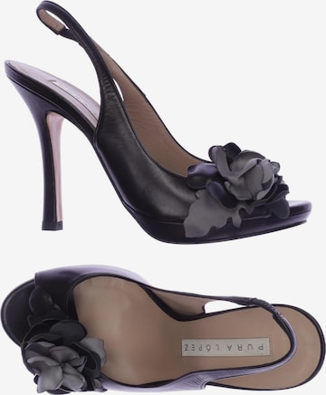 PURA LOPEZ Pumps 36 in Schwarz: Vorderseite