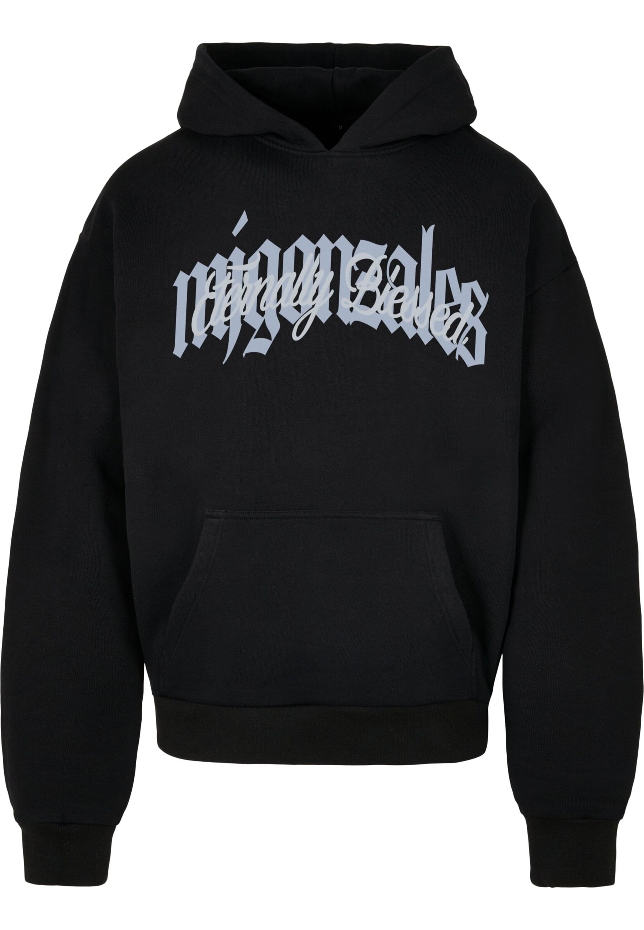 MJ Gonzales Sweatshirt 'Eternally Blessed' in Zwart: voorkant
