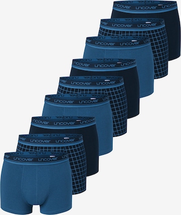 uncover by SCHIESSER Boxershorts 'Cotton' in Blauw: voorkant