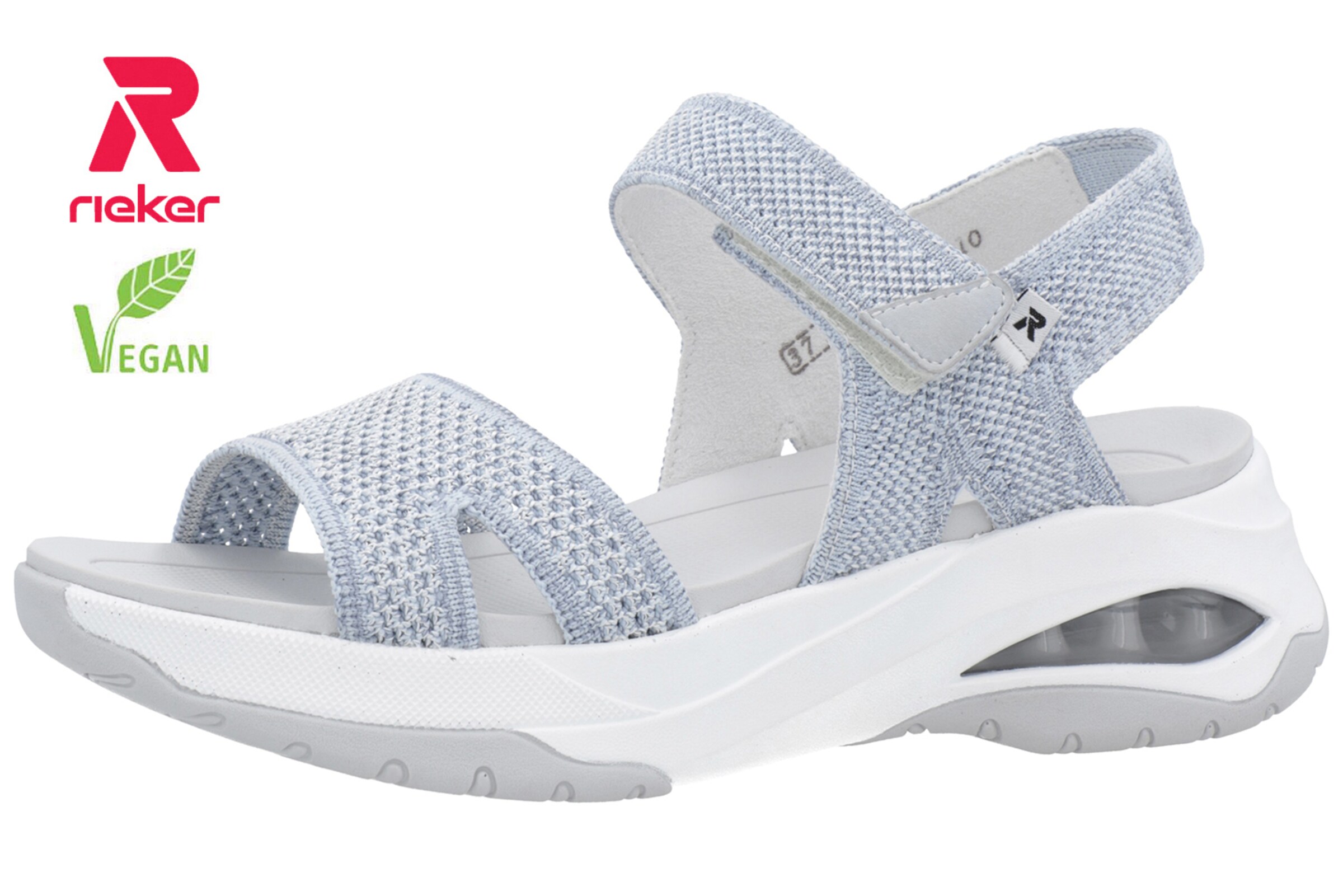 Sandales de randonnée Rieker Sport en bleu : devant