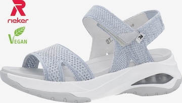 Sandales de randonnée Rieker Sport en bleu : devant