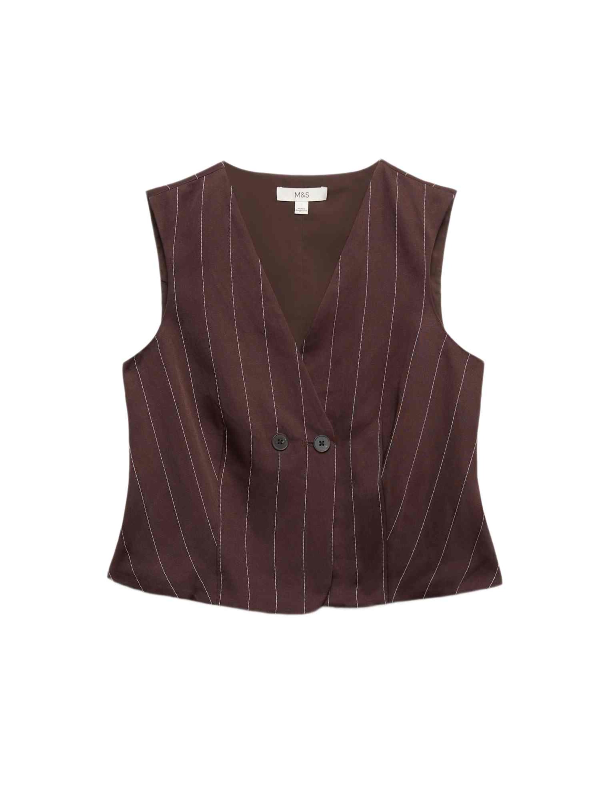 Veste mi-saison Marks & Spencer en marron : devant
