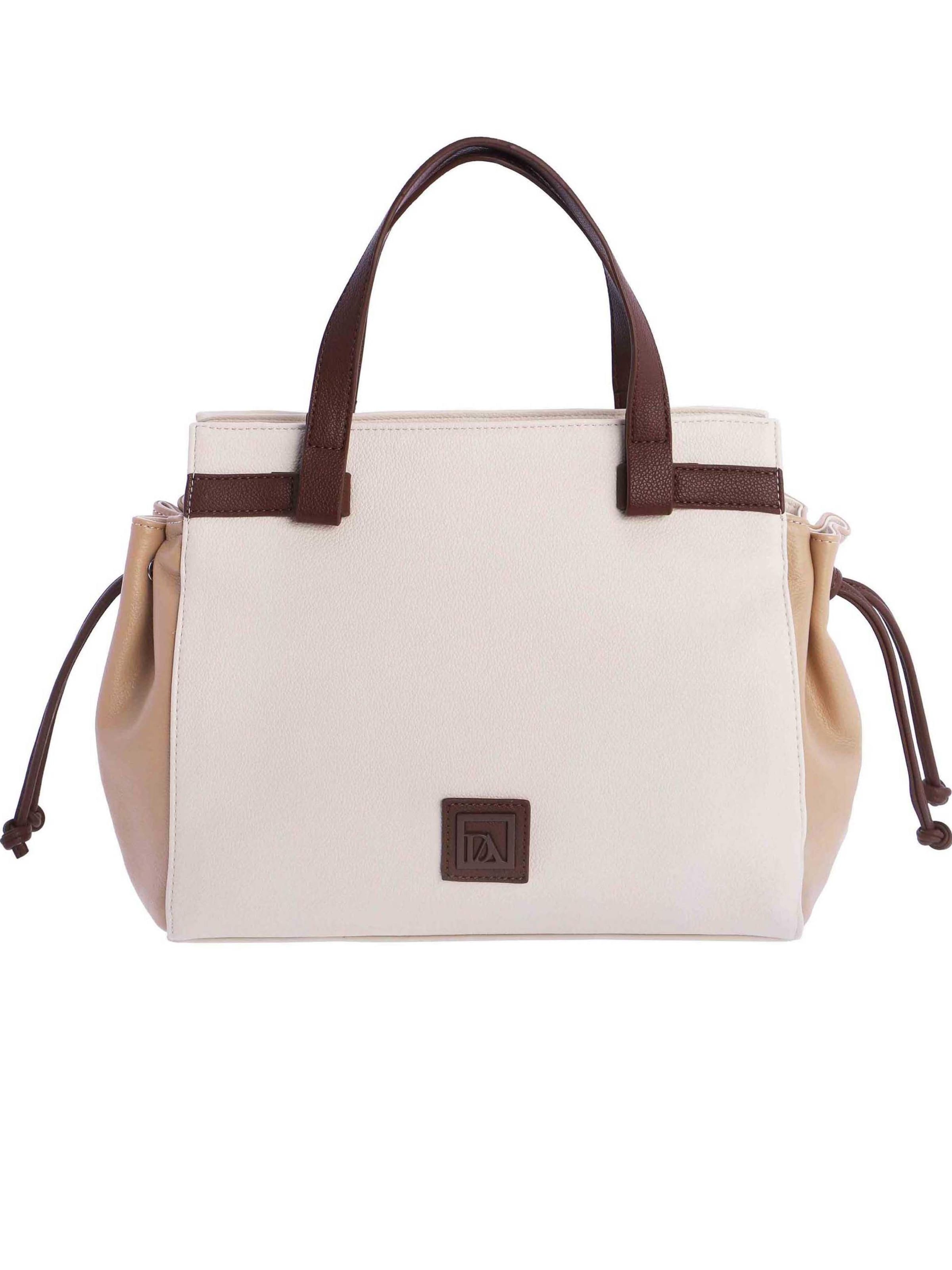 Don Algodon - Bolso de mano 'Talía' en blanco: frente