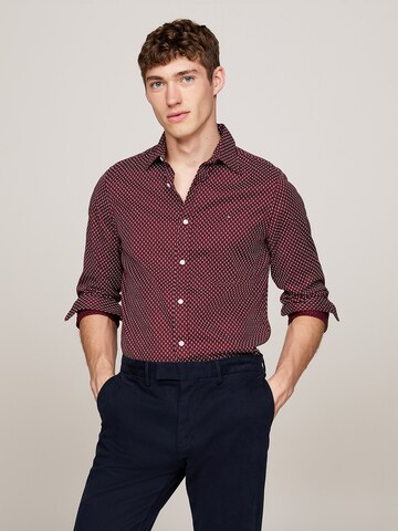 TOMMY HILFIGER Regular fit Button Up Shirt in Red: front