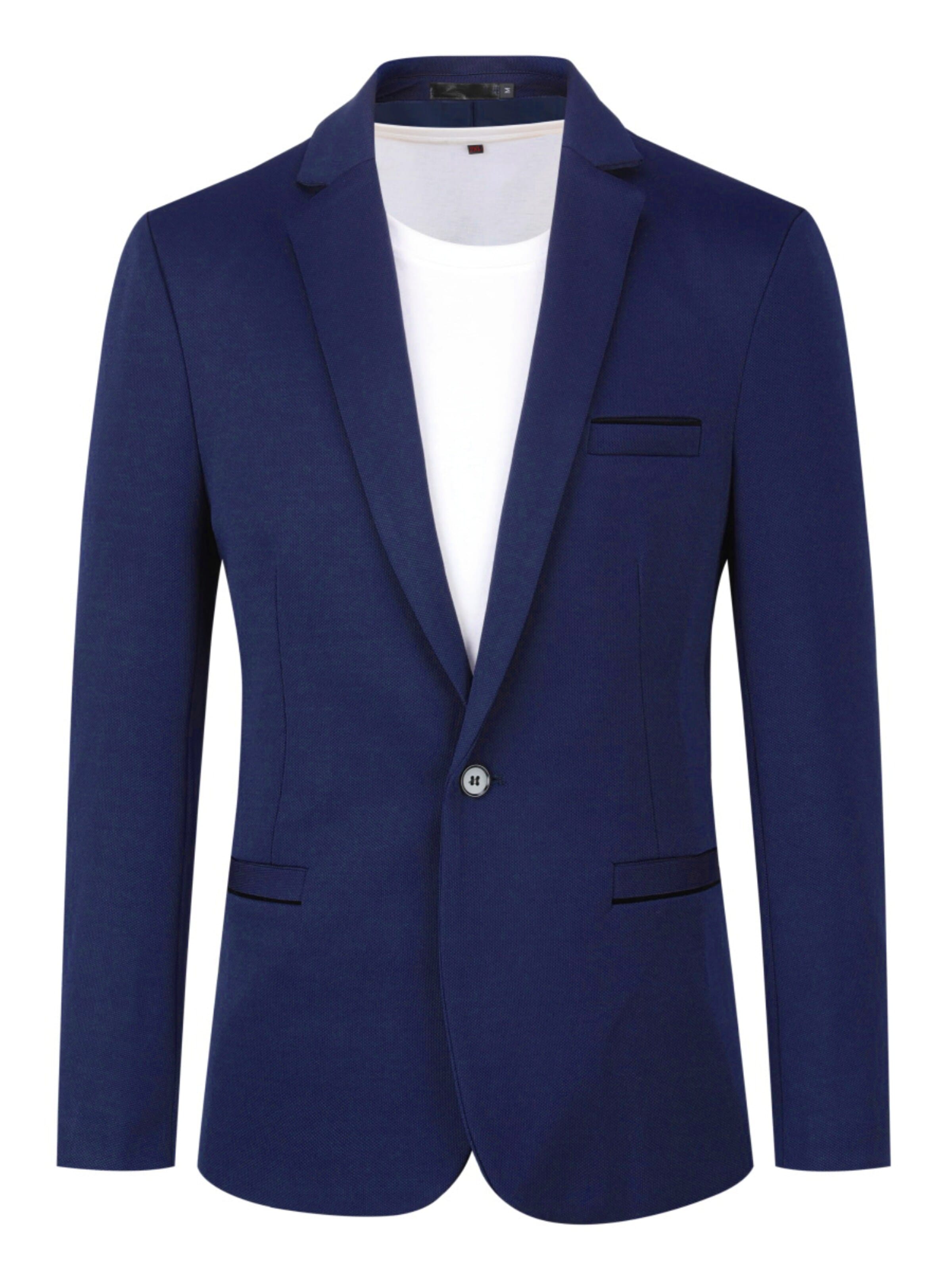 YOUTHUP Slim fit Suit 'Einheit' in Blue