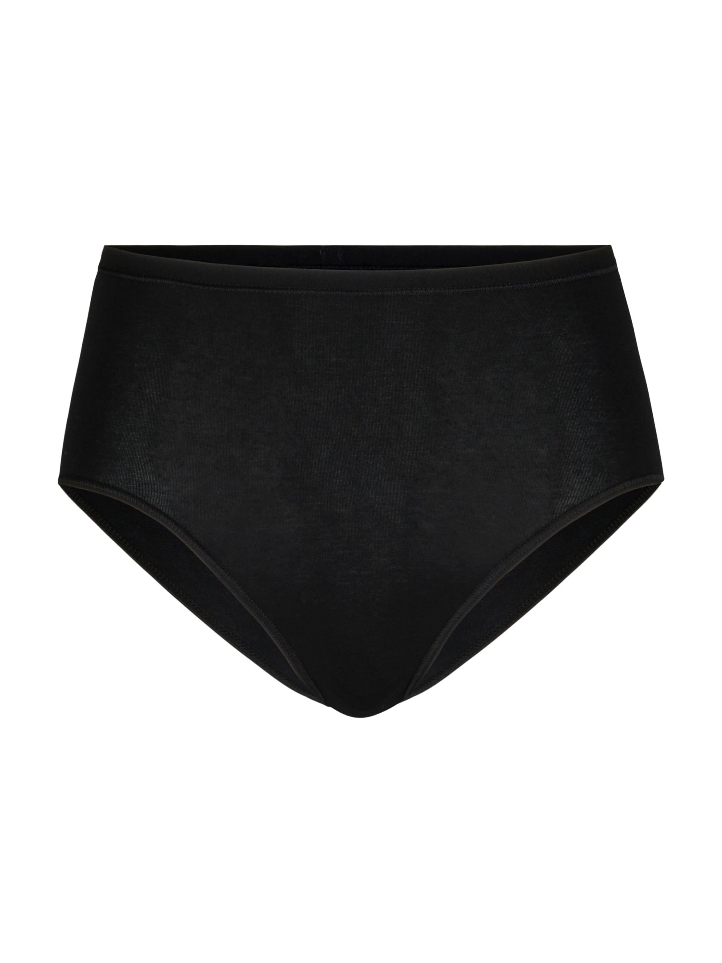 Slip 'Natural Comfort' di CALIDA in nero: frontale