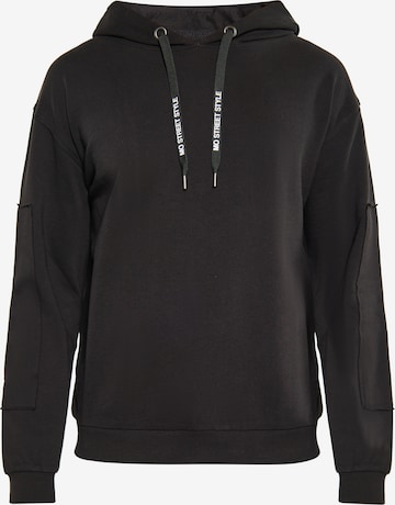 MO Sweatshirt in Zwart: voorkant