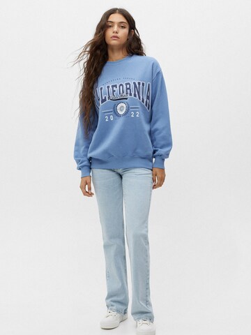 Sweat-shirt Pull&Bear en bleu