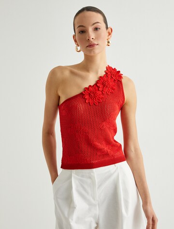 Koton Knitted top in Red: front