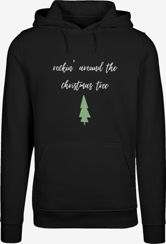 F4NT4STIC Sweatshirt  'Rockin around the Christmas Weihnachten' in Schwarz: predná strana