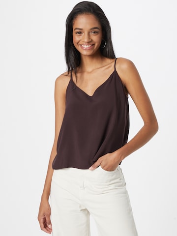 ABOUT YOU Top 'Vicky' in Brown: front