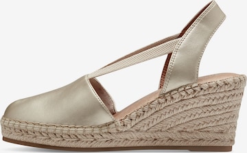 TAMARIS Espadrilles in Goud